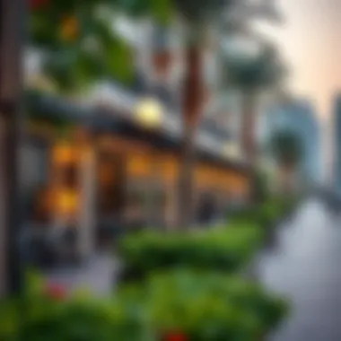 Vibrant lifestyle scene at Creek Harbor with cafes and parks