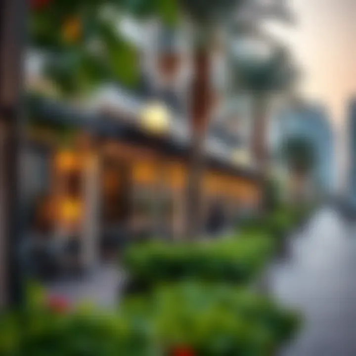 Vibrant lifestyle scene at Creek Harbor with cafes and parks