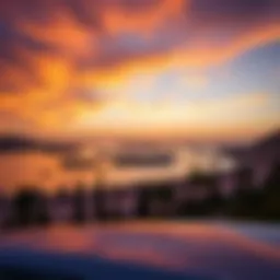 Stunning view of Damac Lagoons Monte Carlo at sunset