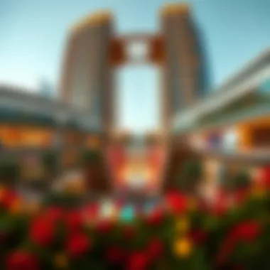 A panoramic view of the Dubai Waterfall Mall, capturing its role within the dynamic Dubai real estate market.
