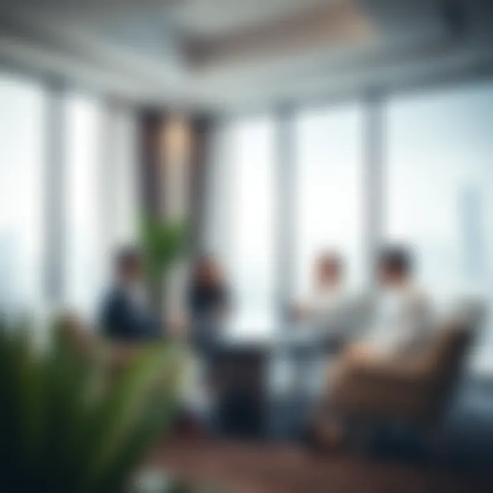 Business meeting in a Dubai Free Zone office