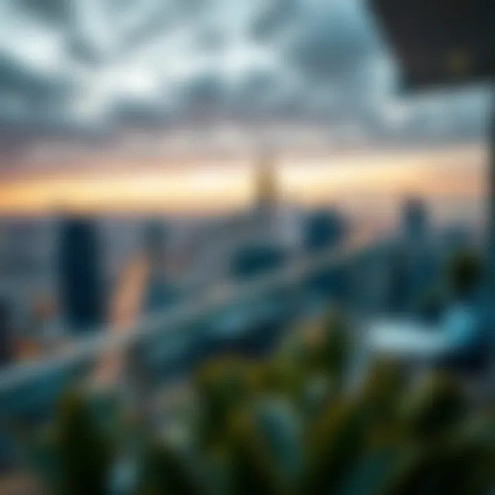 Captivating Skyline from Equiti Apartments Breathtaking skyline view from Equiti Apartments balcony