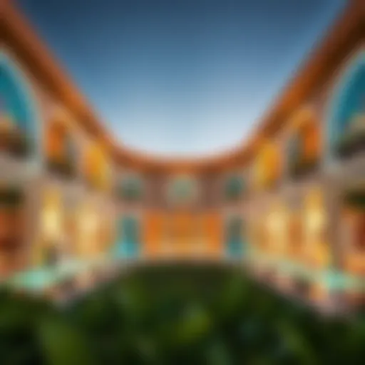 Architectural Marvel of Freej Al Majaz Architectural marvel showcasing the vibrant design of Freej Al Majaz