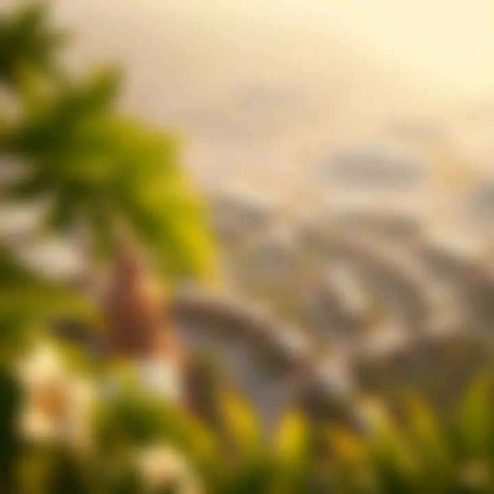 Aerial view of the Green Community in Dubai Investment Park