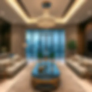 Sophisticated Interior Design in Hampton Properties Elegant interior of a modern Hampton property in Dubai.