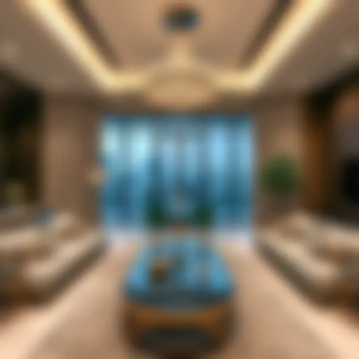 Sophisticated Interior Design in Hampton Properties Elegant interior of a modern Hampton property in Dubai.