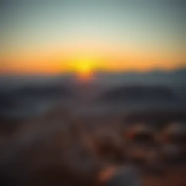 Sunset Over Hatta's Majestic Mountains Breathtaking view of Hatta mountains at sunset