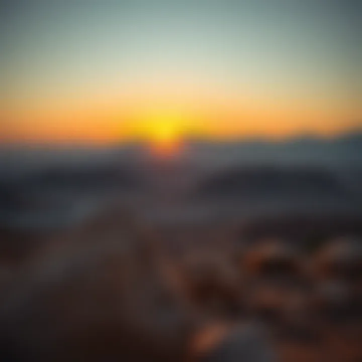 Sunset Over Hatta's Majestic Mountains Breathtaking view of Hatta mountains at sunset