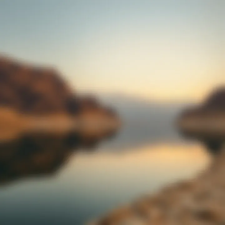 Reflections at Hatta Dam Serene Hatta Dam reflecting the surrounding landscape