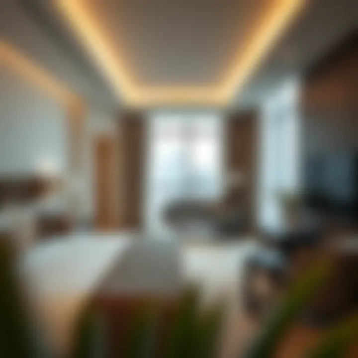 Modern Hotel Amenities Luxurious hotel room highlighting modern amenities