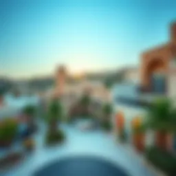 Scenic view of Satwa area showcasing local architecture