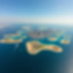 Aerial view of Abu Dhabi's stunning islands