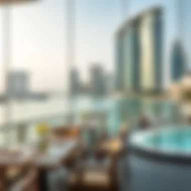 Breathtaking waterfront dining view in JBR