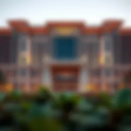 Majestic exterior view of Mövenpick Hotel Ras Al Khaimah showcasing its architectural elegance