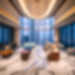 Stunning view of Burj Khalifa's office floor layout