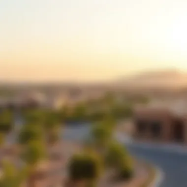 Scenic Landscape of Nad Al Hammar Landscape view of Nad Al Hammar neighborhood