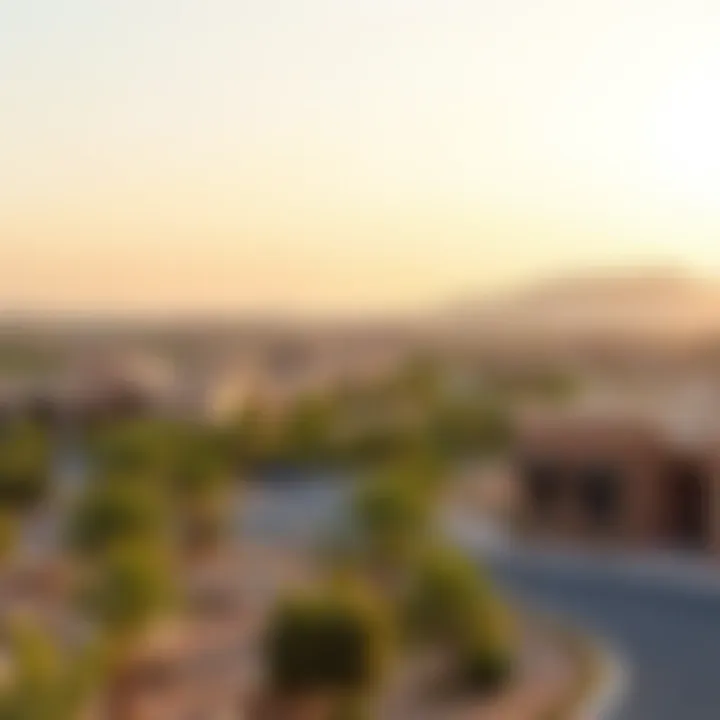 Scenic Landscape of Nad Al Hammar Landscape view of Nad Al Hammar neighborhood