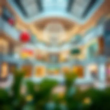 Interior View of the Mall Interior view of the shopping mall showcasing various stores