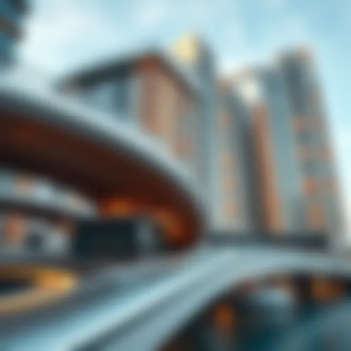 Detailing the Innovative Architecture of Reem Island Towers Close-up of distinctive design elements of Reem Island Towers