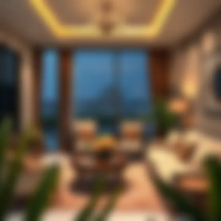 Stylish and Comfortable Living Area Cozy living space decorated for comfort and style