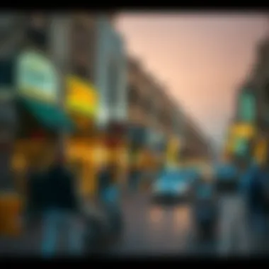 Al Muraqqabat Street Scene Vibrant street view showcasing Al Muraqqabat's dynamic atmosphere