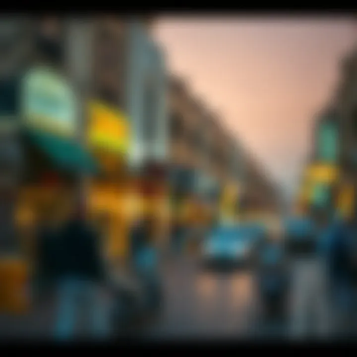 Al Muraqqabat Street Scene Vibrant street view showcasing Al Muraqqabat's dynamic atmosphere