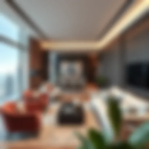 Modern Living in Business Bay Stylish apartment interior showcasing modern design in Business Bay