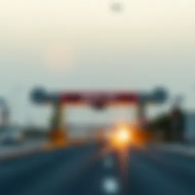 Electronic Salik Toll Gate Electronic Salik toll gate in Dubai