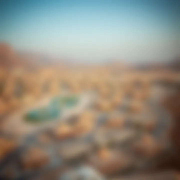 Scenic Overview of Tilal Al Ghaf Aerial view of Tilal Al Ghaf community highlighting its scenic landscape