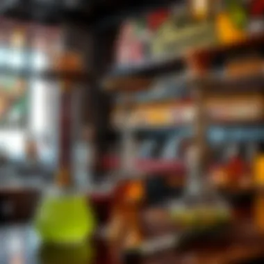 A vibrant shisha menu showcasing flavors