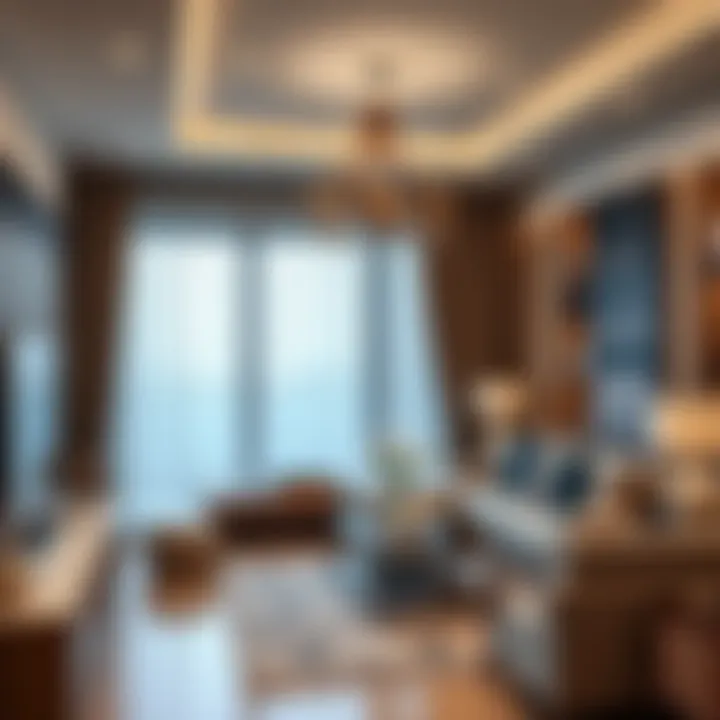 Luxurious interior design of a unit in Sobha Hartland Creek Vistas Reserve