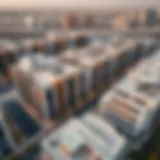 Aerial view of South Dubai showcasing modern architecture