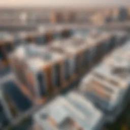 Aerial view of South Dubai showcasing modern architecture