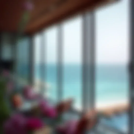 Breathtaking view of The Address Beach Resort overlooking the ocean