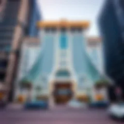 Stunning exterior view of Al Goze Building highlighting its unique architecture