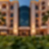 Stunning exterior view of Damac Ghalia showcasing its architectural elegance