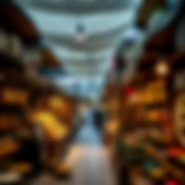 The vibrant souks showcasing traditional crafts and spices