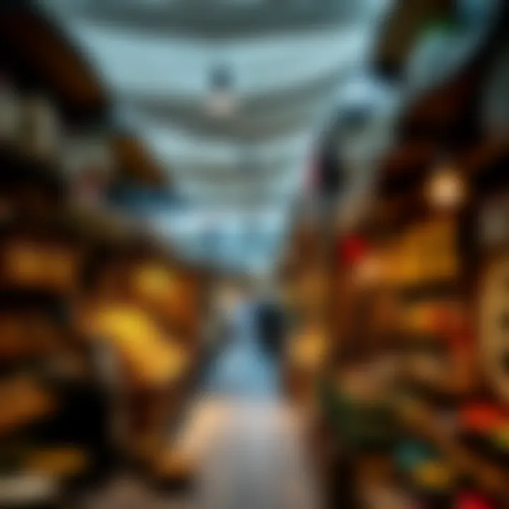 The vibrant souks showcasing traditional crafts and spices