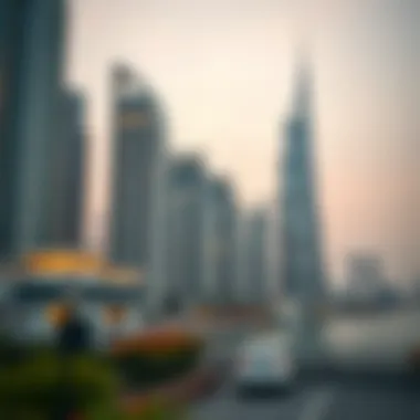Luxurious skyline of Dubai showcasing modern architecture