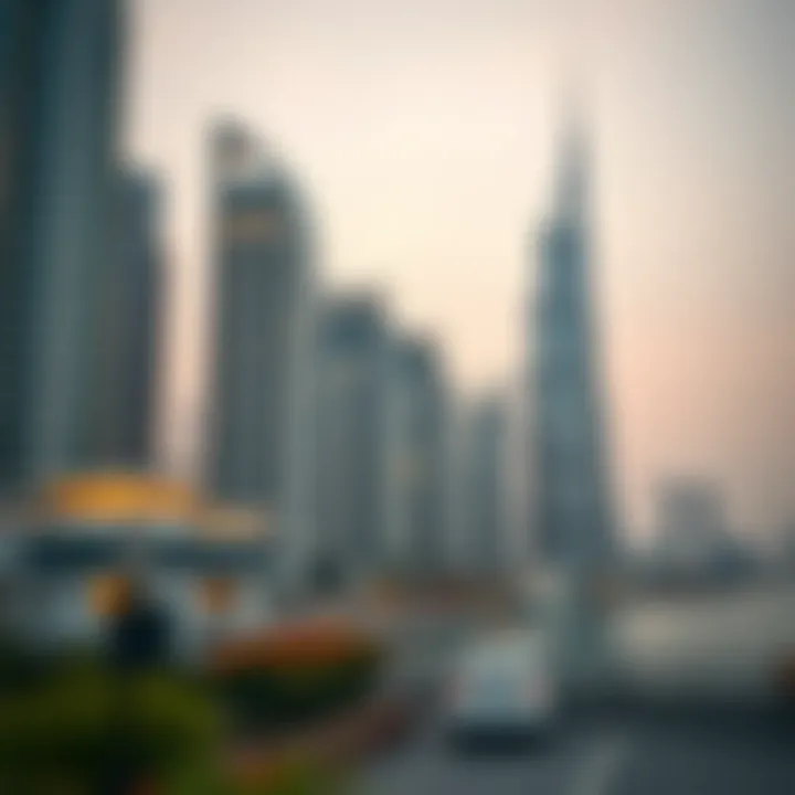 Luxurious skyline of Dubai showcasing modern architecture