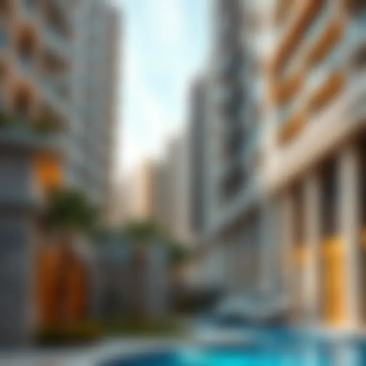 Architectural details of residential buildings in Cluster Q