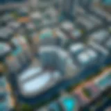 Aerial Perspective of CBD 14's Unique Architecture Aerial view of CBD 14 showcasing vibrant community and architecture