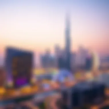 Stunning skyline of Dubai featuring luxury skyscrapers