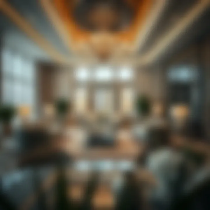 Opulent interior design of a high-end Dubai residence