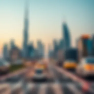 Dubai Skyline and Real Estate Opportunities Dubai skyline showcasing real estate opportunities