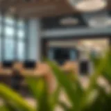 Modern service office environment in Dubai
