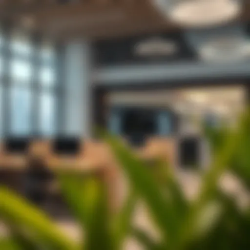 Modern service office environment in Dubai