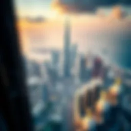 Stunning aerial view of Dubai's skyline showcasing iconic skyscrapers.