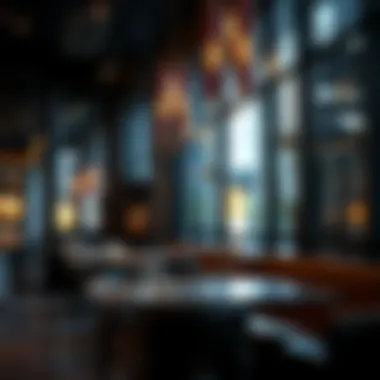 Modern Café Ambience in City Walk, Dubai Artistic representation of a café in City Walk, showcasing its inviting environment and modern design.