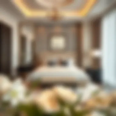 Stylish bedroom in Bur Dubai two-bedroom apartment